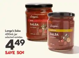 Longo's Salsa offer