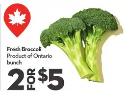 Longo's Fresh Broccoli offer