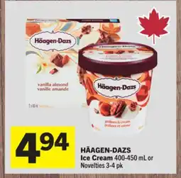 Foodland HÄAGEN-DAZS Ice Cream 400-450 mL or Novelties 3-4 pk offer