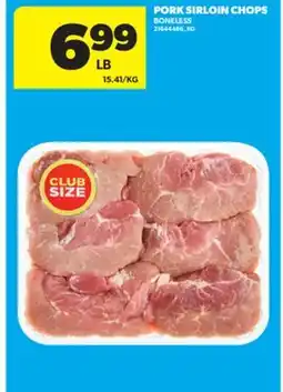 Real Canadian Superstore PORK SIRLOIN CHOPS offer