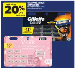 Real Canadian Superstore GILLETTE & VENUS CARTRIDGES, 1-12' S offer