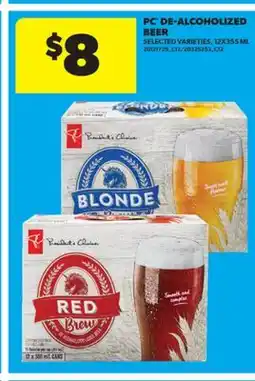 Real Canadian Superstore PC DE-ALCOHOLIZED BEER, 12X355 ML offer