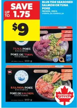 Real Canadian Superstore BLUE TIDE SEASONED SALMON OR TUNA POKE, 200 G offer
