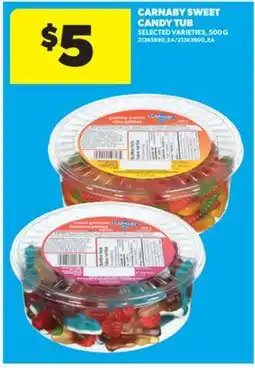 Real Canadian Superstore CARNABY SWEET CANDY TUB, 500 G offer