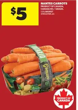 Real Canadian Superstore NANTES CARROTS, 1.5 L BASKET offer