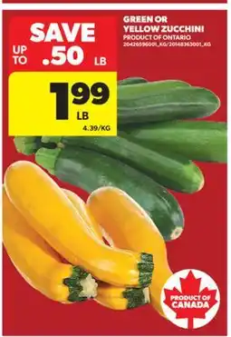 Real Canadian Superstore GREEN OR YELLOW ZUCCHINI offer