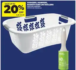 Real Canadian Superstore HANGERS, HAMPERS, BASKETS AND LINT ROLLERS offer