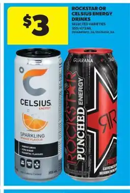 Real Canadian Superstore ROCKSTAR OR CELSIUS ENERGY DRINKS, 355/473 ML offer