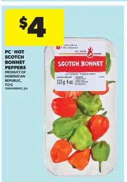 Real Canadian Superstore PC HOT SCOTCH BONNET PEPPERS, 113 G offer