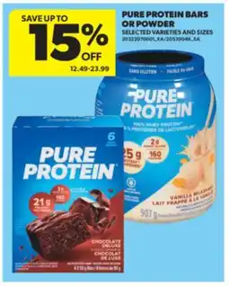 Real Canadian Superstore PURE PROTEIN BARS OR POWDER offer