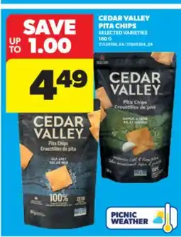 Real Canadian Superstore CEDAR VALLEY PITA CHIPS, 180 G offer
