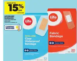 Real Canadian Superstore LIFE BRAND BANDAGES offer