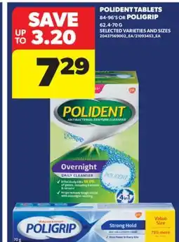 Real Canadian Superstore POLIDENT TABLETS 84-96' S OR POLIGRIP 62.4-70 G offer