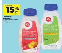 Real Canadian Superstore LIFE BRAND ANTIACIDS, 72-100'S offer