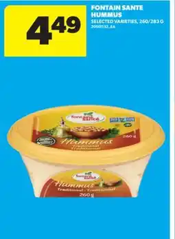 Real Canadian Superstore FONTAIN SANTE HUMMUS, 260/283 G offer