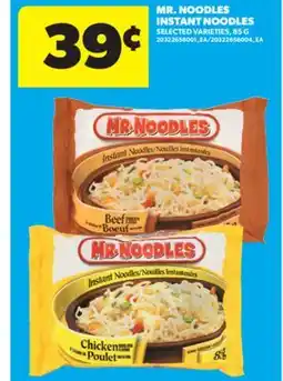 Real Canadian Superstore MR. NOODLES INSTANT NOODLES, 85 G offer