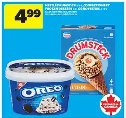 Real Canadian Superstore NESTLÉ DRUMSTICK 4/6' S, CONFECTIONERY FROZEN DESSERT 1.5 L OR NOVELTIES 4-10' S offer