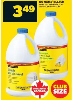 Real Canadian Superstore NO NAME BLEACH, 2.4 L offer