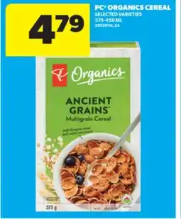 Real Canadian Superstore PC ORGANICS CEREAL, 375-450 ML offer