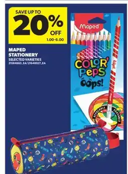 Real Canadian Superstore MAPED STATIONERY offer