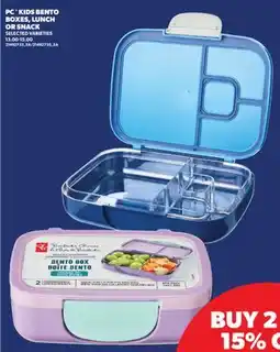 Real Canadian Superstore PC KIDS BENTO BOXES, LUNCH OR SNACK offer