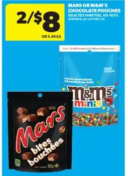 Real Canadian Superstore MARS OR M & M' S CHOCOLATE POUCHES , 155-193 G offer