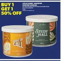 Real Canadian Superstore LIFE AT HOME ASSORTED SCENTED CANDLES offer