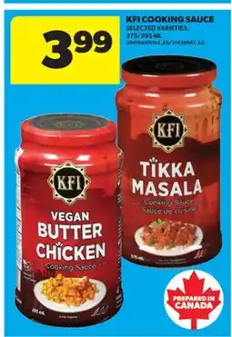 Real Canadian Superstore KFI COOKING SAUCE, 375/395 ML offer