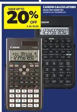 Real Canadian Superstore CANON CALCULATORS offer