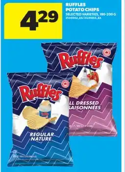 Real Canadian Superstore RUFFLES POTATO CHIPS, 180-200 G offer
