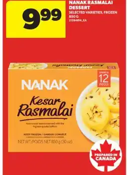 Real Canadian Superstore NANAK RASMALAI DESSERT, 850 G offer