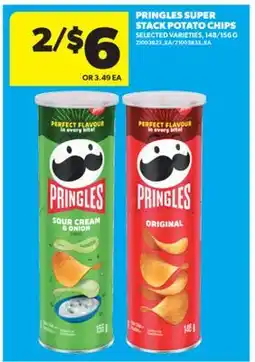 Real Canadian Superstore PRINGLES SUPER STACK POTATO CHIPS, 148/156 G offer