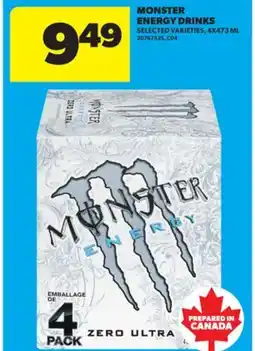 Real Canadian Superstore MONSTER ENERGY DRINKS, 4X473 ML offer