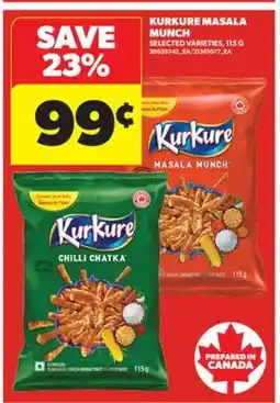 Real Canadian Superstore KURKURE MASALA MUNCH, 115 G offer