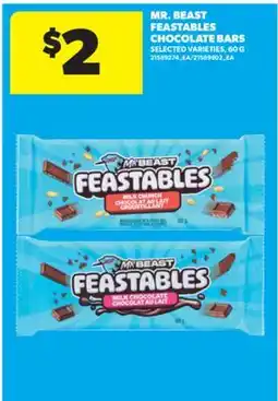 Real Canadian Superstore MR. BEAST FEASTABLES CHOCOLATE BARS, 60 G offer