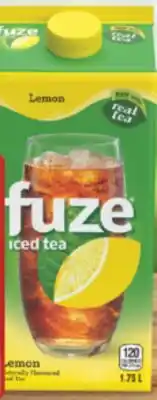 Real Canadian Superstore FUZE LEMON ICED TEA, 1.75 L offer
