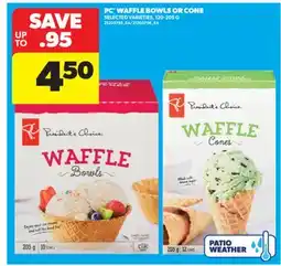 Real Canadian Superstore PC WAFFLE BOWLS OR CONE, 120-205 G offer