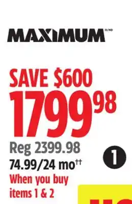 Canadian Tire MAXIMUM offer