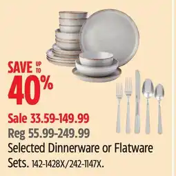 Canadian Tire Selected Dinnerware or Flatware Sets offer