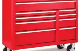 Canadian Tire Maximum 47˝ 9-Drawer Tool Cabinet with Built-In Power Bar and USB, Solid Wood Top offer