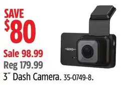 Canadian Tire myGEKOgear 3˝ Dash Camera offer