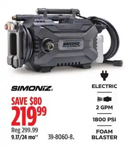 Canadian Tire Simoniz FOAM BLASTER offer