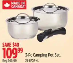Canadian Tire 3-Pc Camping Pot Set offer