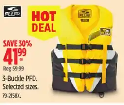 Canadian Tire Fluid 3-Buckle PFD offer