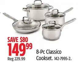 Canadian Tire Lagostina 8-Pc Classico Cookset offer