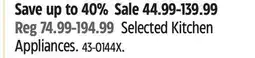 Canadian Tire Black & Decker Selected Kitchen Appliances offer