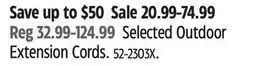 Canadian Tire Noma elected Outdoor Extension Cords offer