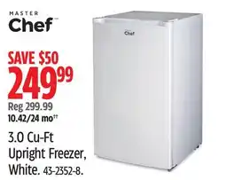 Canadian Tire Master Chef 3.0 Cu-Ft Upright Freezer offer