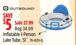 Canadian Tire Outbound Inflatable 1-Person Lake Tube, 51 offer