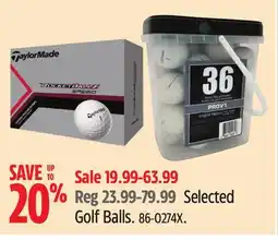 Canadian Tire Selected Golf Balls offer